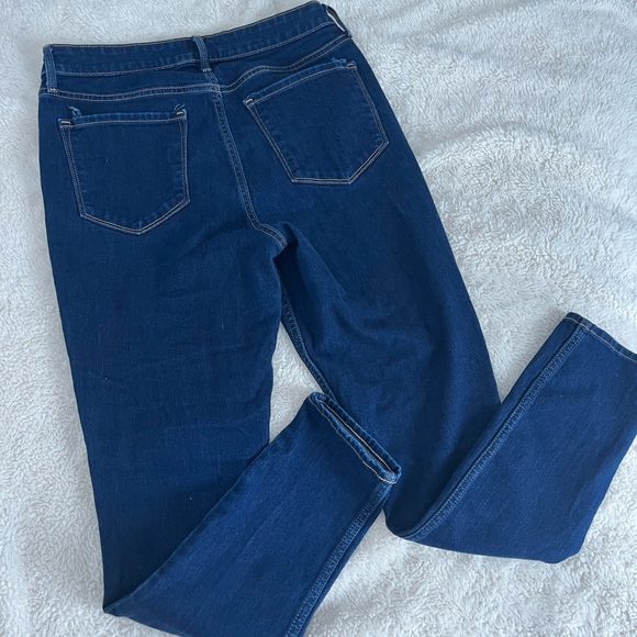 *2 PAIR!* Old Navy Dark Blue Women's WOW Super-Skinny Jeans Size 12 LONG - Picture 6 of 8
